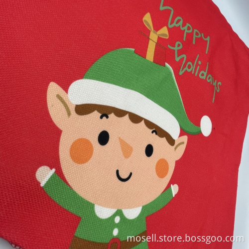 Christmas Cartoon Characters Seat Cushion Cover